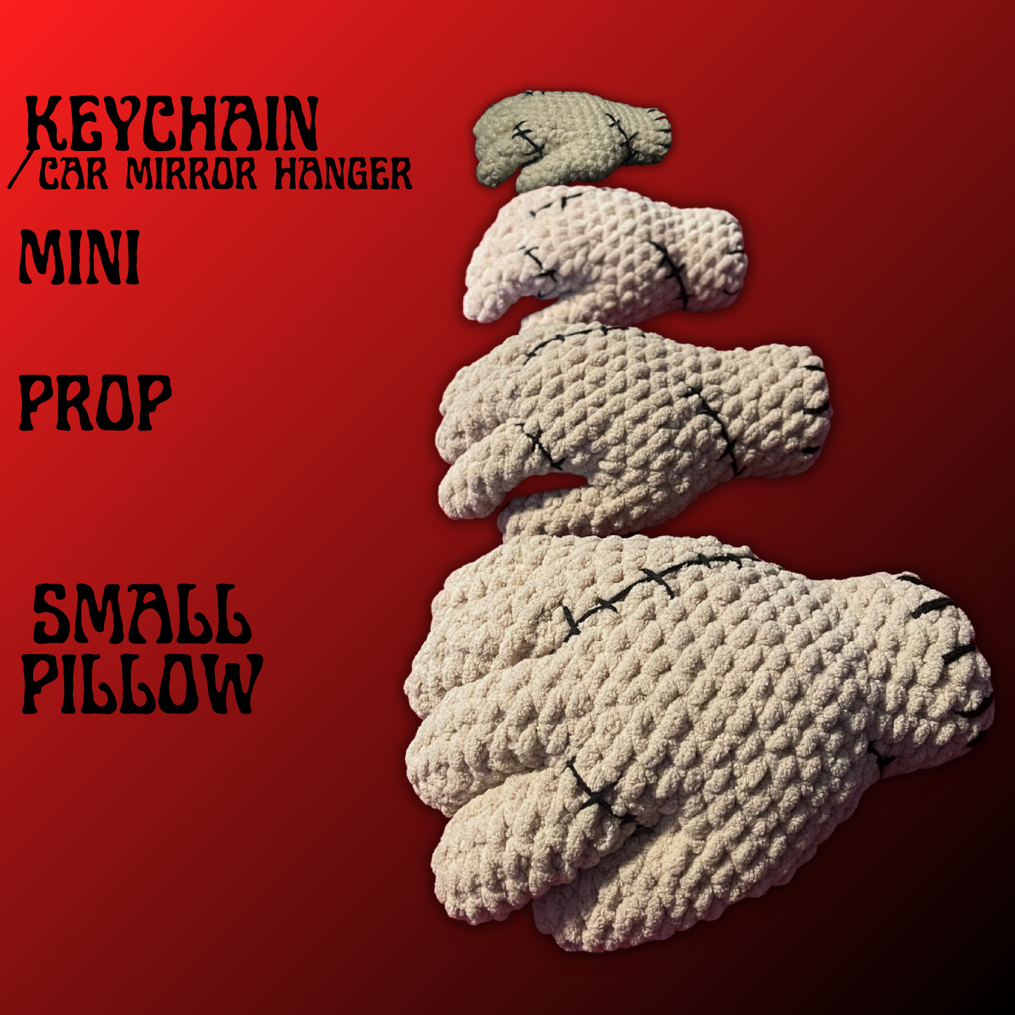 Thing Plush - All Sizes (Keychain, Mini, Prop, Small Pillow)