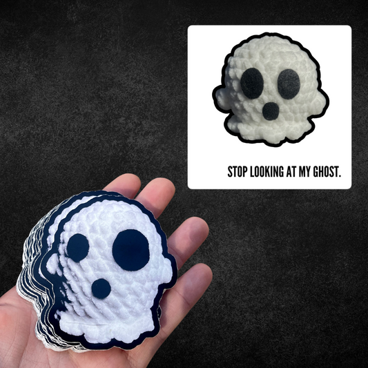 Crochet Ghost Stickers (2 Pack)