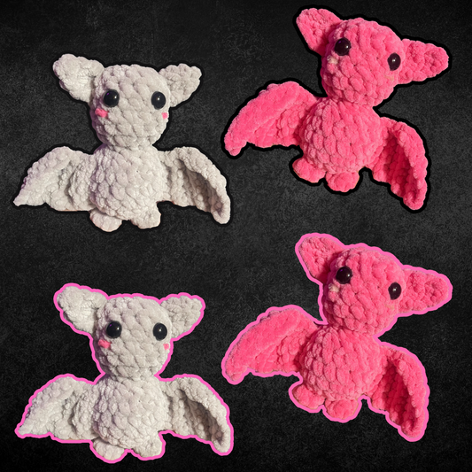 Pre Order - Crochet Bat Stickers (2 Pack)