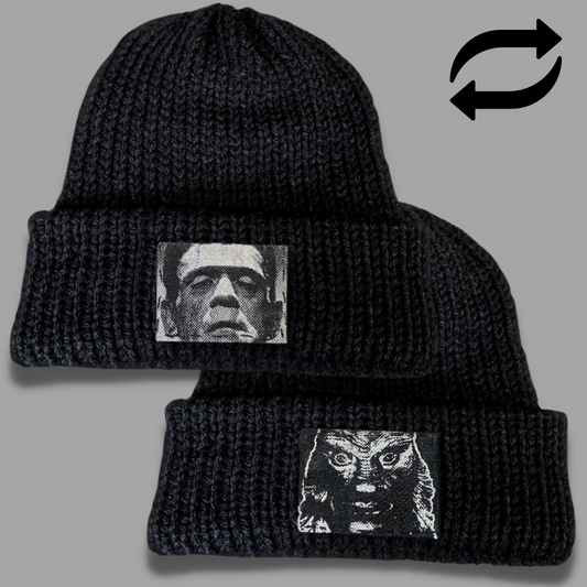 Pre Order - Classic Movies - Reversible Patch Beanie - any color