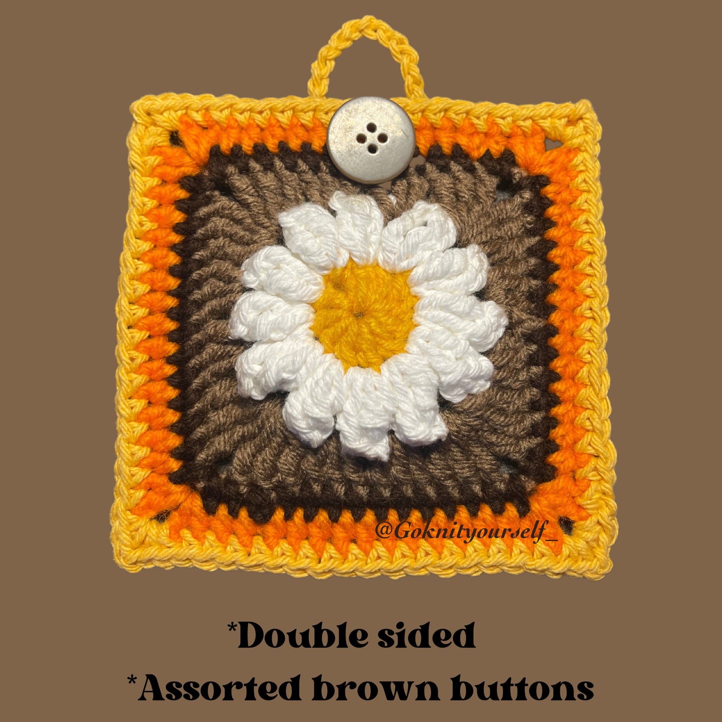 Retro Daisy Pouch