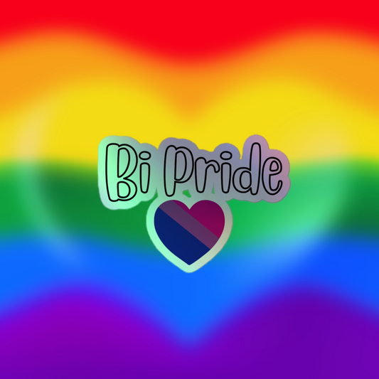 Bi Pride Holographic Sticker (3x3)