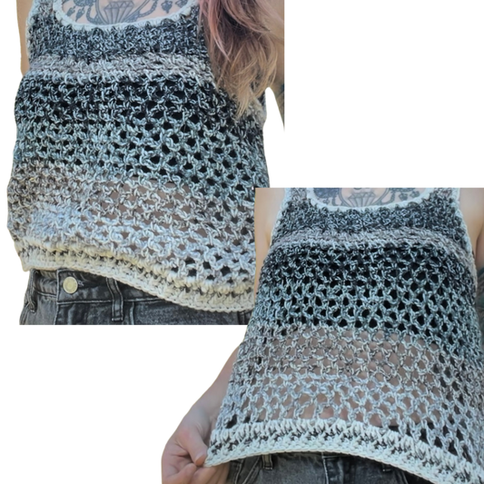 Discounted - Fishnet Top (Dye mix)(S/M *unique sizing*)(1/1)