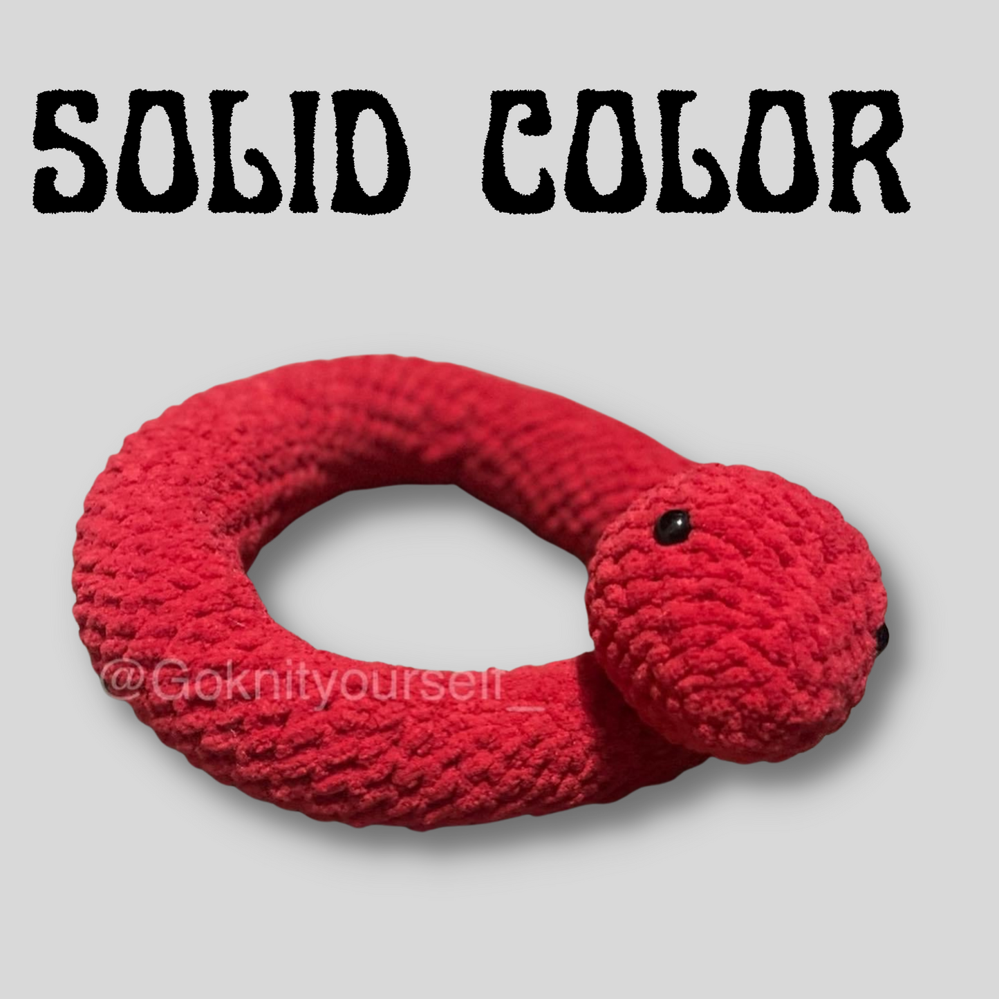 Snake Plush - any color